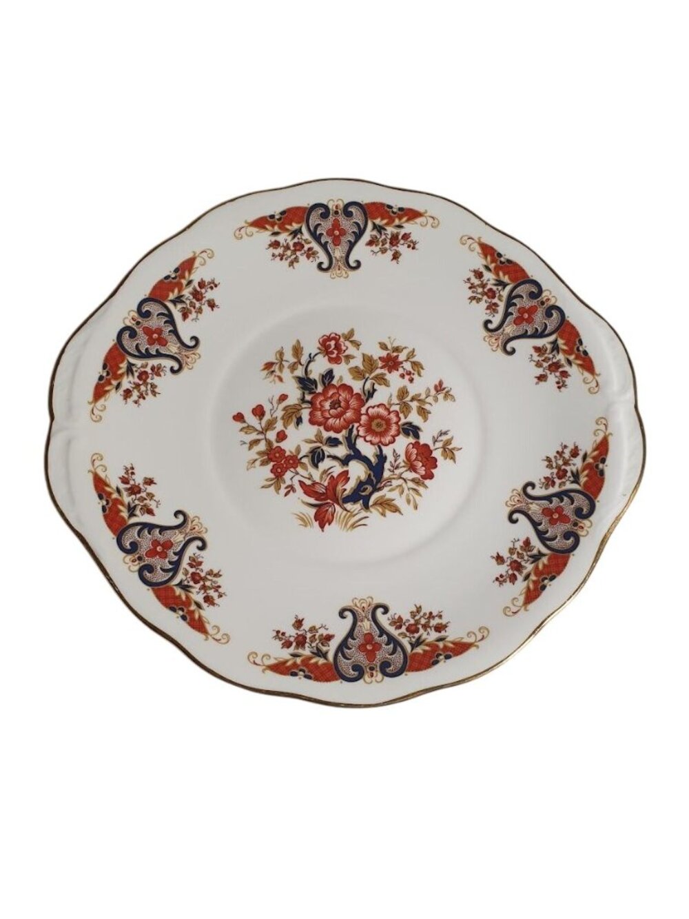 Colclough Bone China Cake Plate Floral Vintage England 10" Royale Replacement